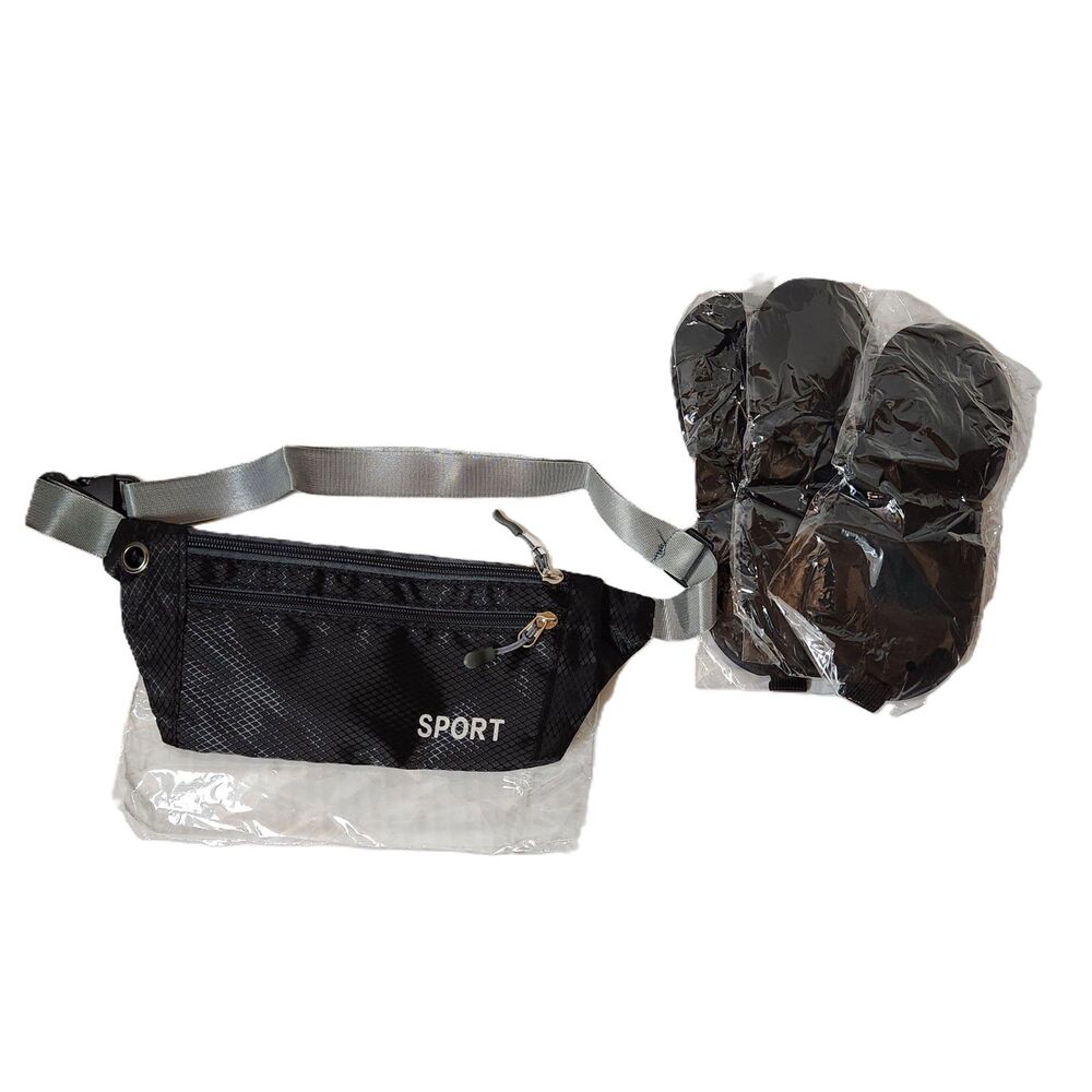 New Fanny Pack + 3 Sleep Masks Travel Comfort Bundle